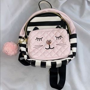 Betsey Johnson Kitty Cat Mini Backpack